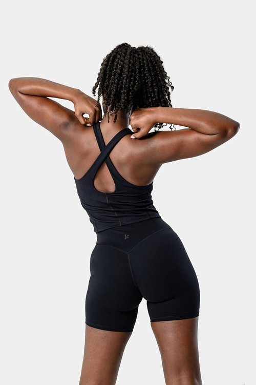 Kamo Fitness Serenity Shorts - High Waisted Women's Biker Shorts with No Front Seam | 6" Inseam