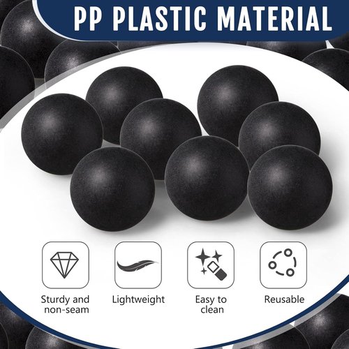 Hanaive Table Tennis Balls - 100 Pack Multi-Colored 40mm Plastic Balls for Parties & Games