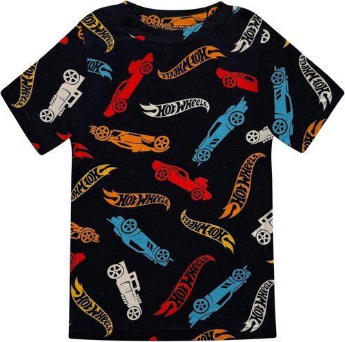 Komar Kids Hot Wheels Pajama Set - Soft 2-Piece Toddler Boys' PJs | Short Sleeve Shirt & Shorts