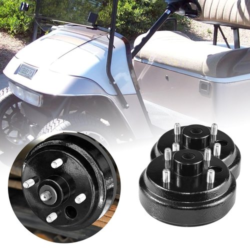 Shu-Ran Golf Cart Brake Drum/Hub Assembly Electric for EZGO TXT 1982-Up Models, Fit EZGO OEM Brake Drum Replaces OEM# 19186G1P, 1 Pack