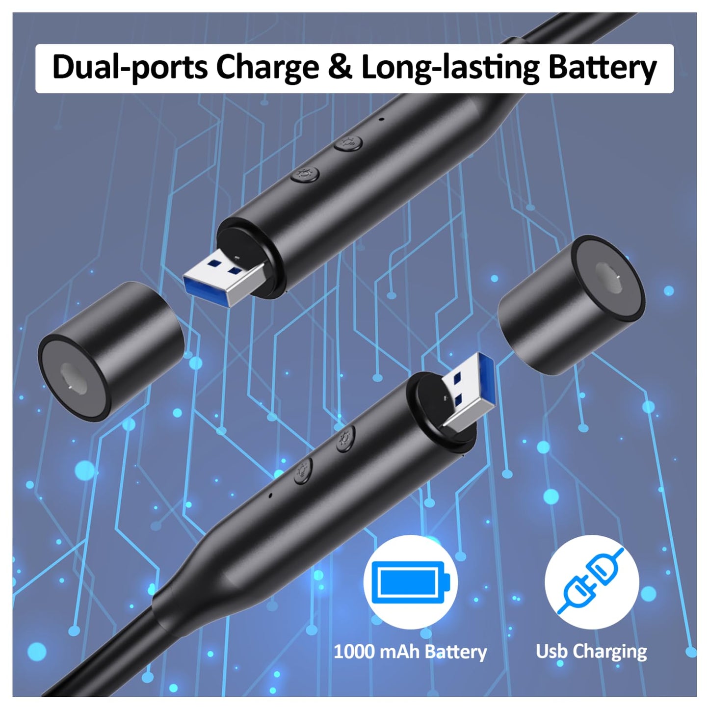 2 Pack Neck Book Lights, 3 Colors & 3 Brightness Levels, Flexible 380° Neck Light Rechargeable, LED Reading Lights for Books in Bed, 80 Hrs Lasting, Perfect for Reading, Knitting, Crafts, Repairs