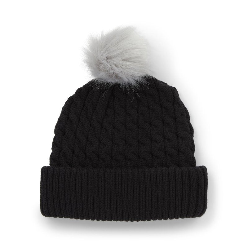 Titleist Men's Cable Knit Pom Pom Black/White