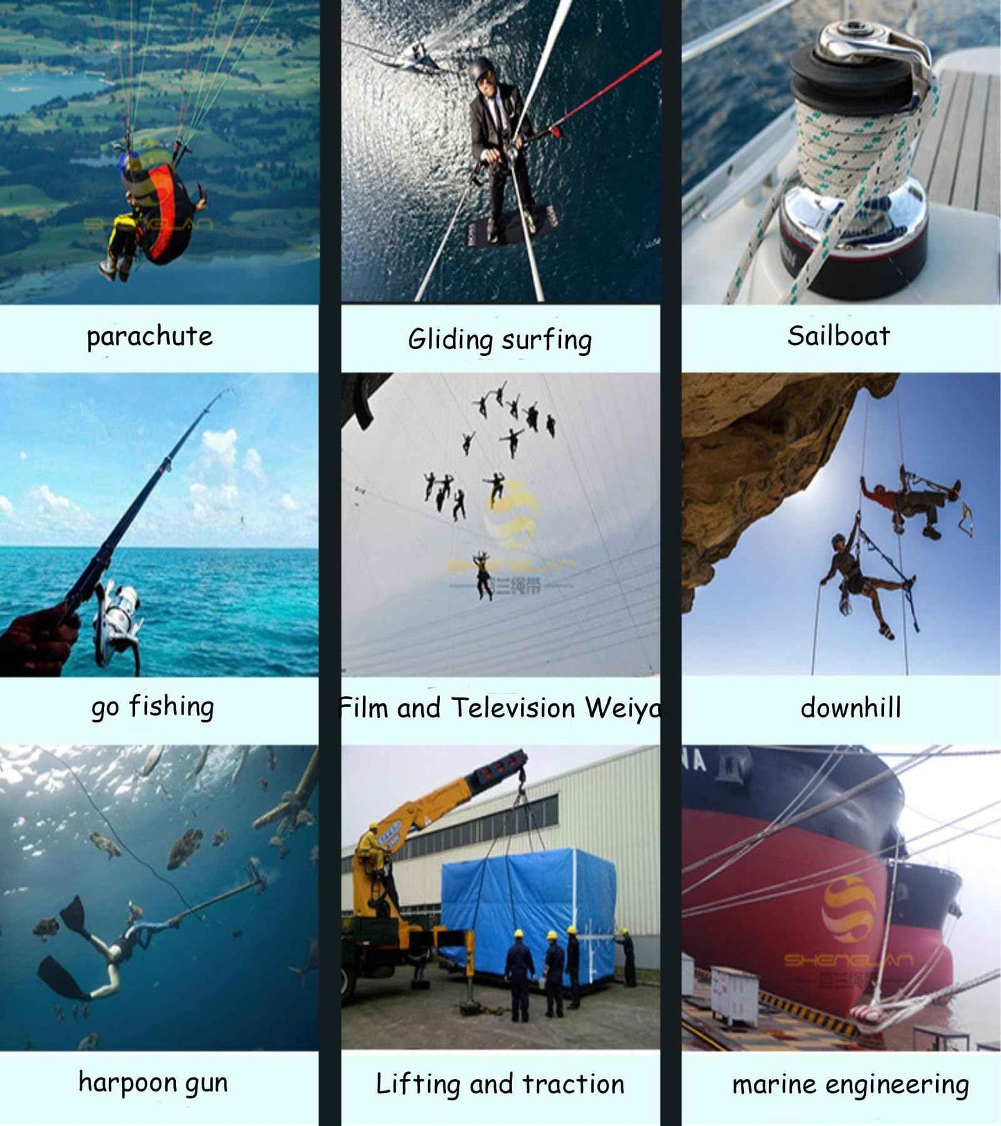 12 Strand Braided Dyneema Rope -3mm 700kg Fracture Strain - Suitable for Tents, Kiteboarding, and Other 65 feet (Black)