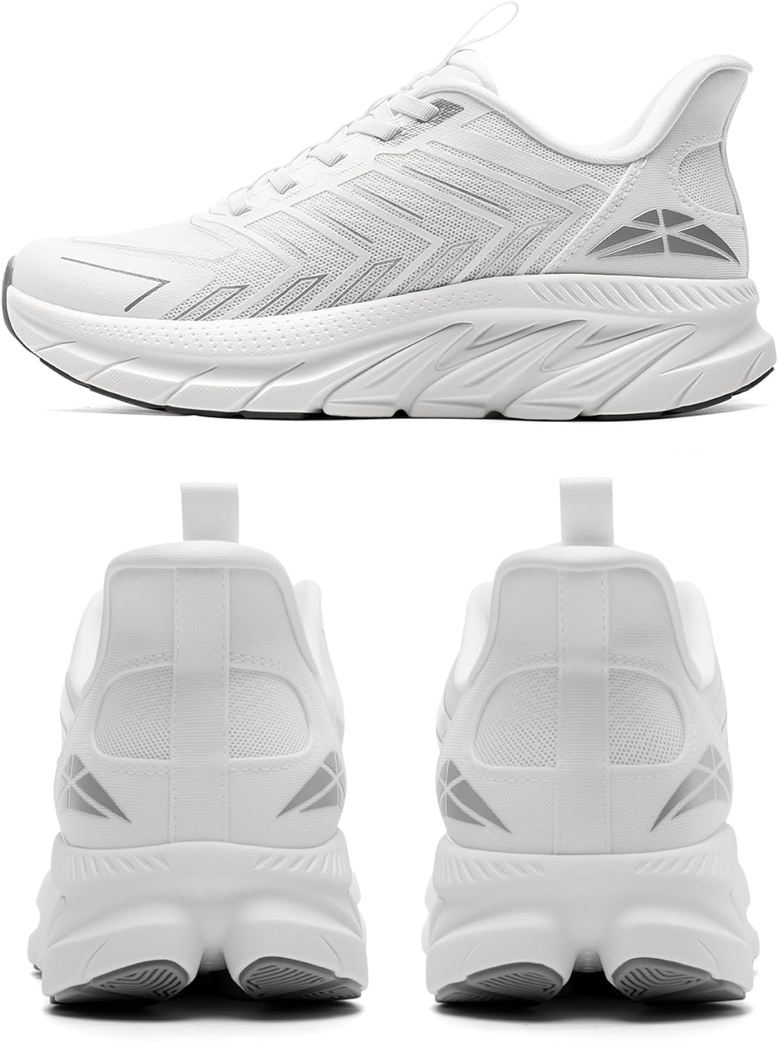 ALLSWIFIT Women's Comfortable Slip-On Walking Shoes - Breathable Non-Slip Athletic Sneakers for Gym & Running