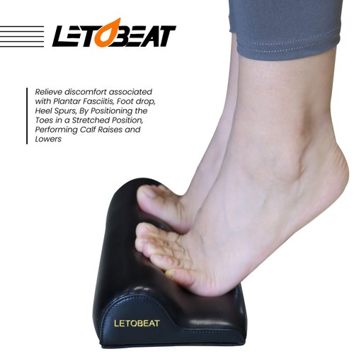 LETOBEAT Plantar Fasciitis Foot Stretcher - Anti-Slip Leather, Toe Stretcher for Plantar Fasciitis Pain Relief, Relieves Heel and Arch Support