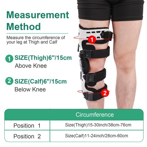 JorWystia OA Unloader Knee Brace, Support for Arthritis Pain, Osteoarthritis and Bone on Bone Knee Joint Pain, OA Knee Brace Adjustable Metal Medial & Lateral Knee Support