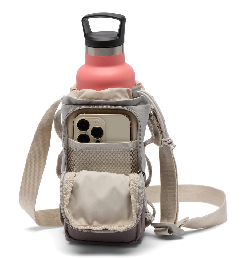 Columbia Unisex Trail Traveler Water Bottle Sling, Flint Grey/Iron/Dark Stone, One Size