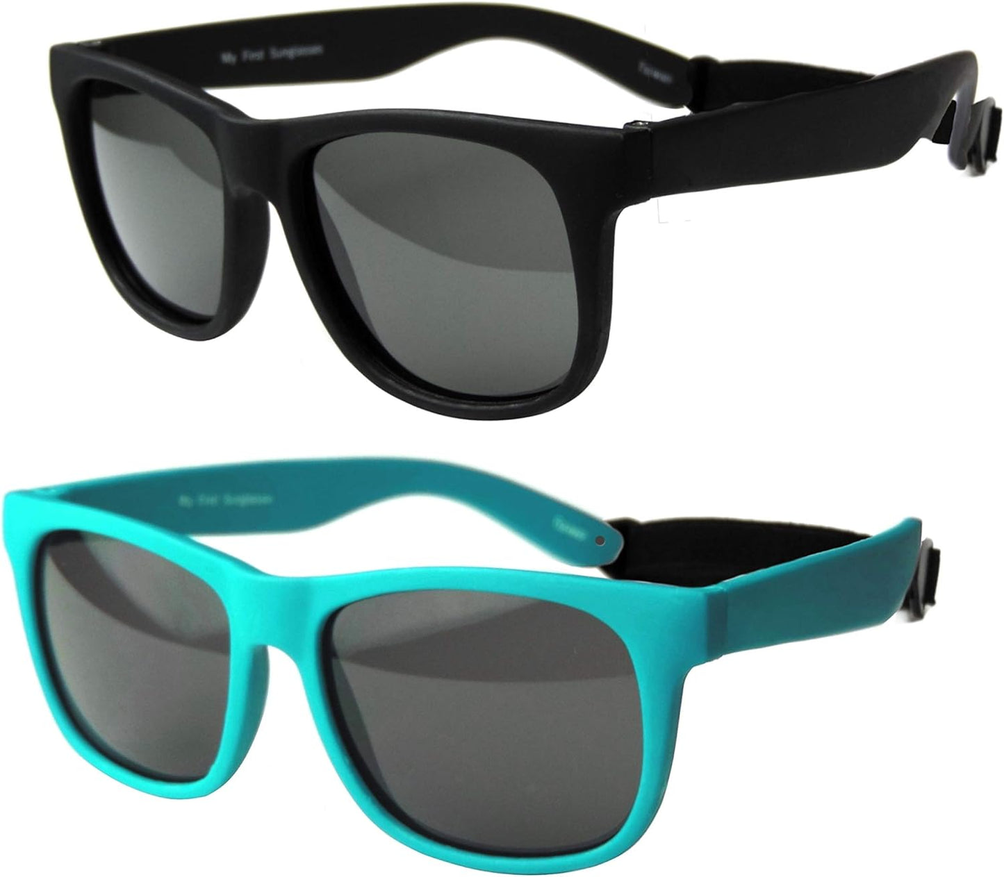 Vintage Toddler Sunglasses - Stylish UV Protection for Ages 2-4 Years | 2-Pack