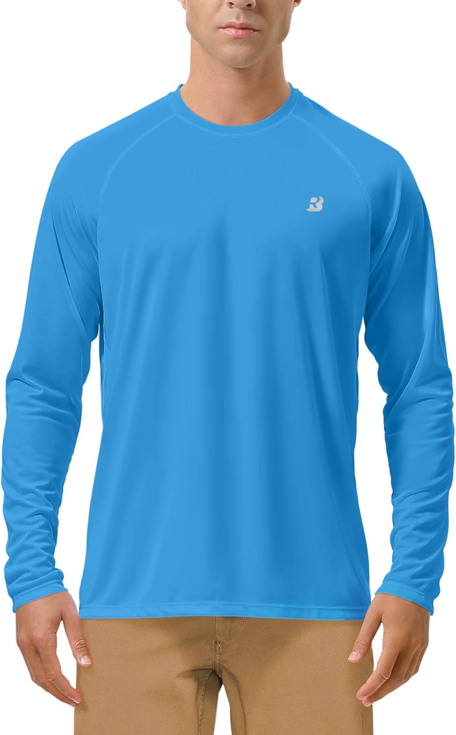 Roadbox UV Sun Protection Shirt - Men's Long Sleeve SPF 50+ Rash Guard for Outdoor Activities