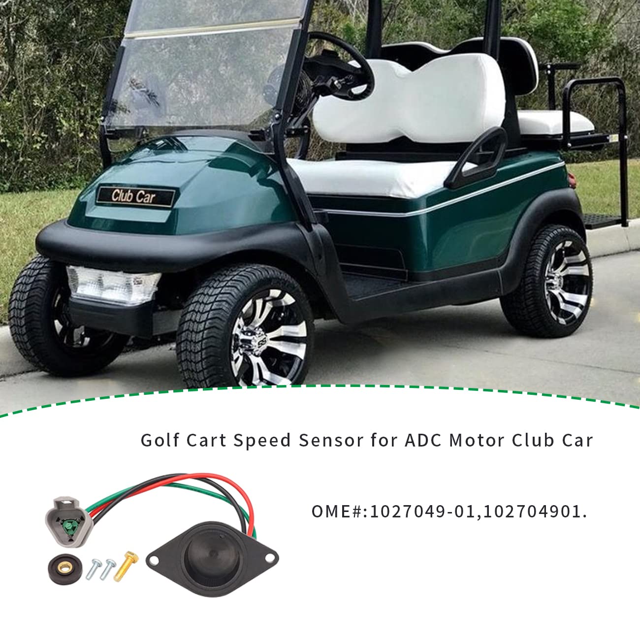 Speed Sensor, Replaces Club Car: 1027049-01, Fits Club Car: IQ and I2 Excel, Electric, 2004 and Newer, Ds and Precedent