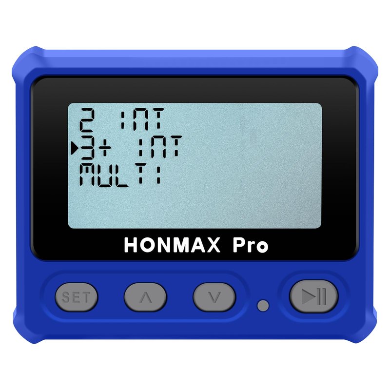 HONMAX 8100 Professional Interval Timer and Stopwatch, Backlight, USB-C Charged, Clock (Blue)