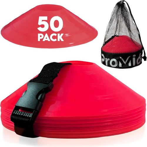 Disc Soccer Cones by [Brand Name] - 200 Small Flexible Training Cones for Soccer, Basketball & Football Drills