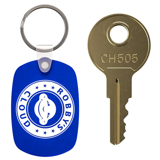 CH505 Replacement Key for Truck Tool Boxes and Paddle Handle Tool Boxes Marked CH-505-1 Robby’s Cloud Keychain Included (1-Pack) - Key Style May Vary