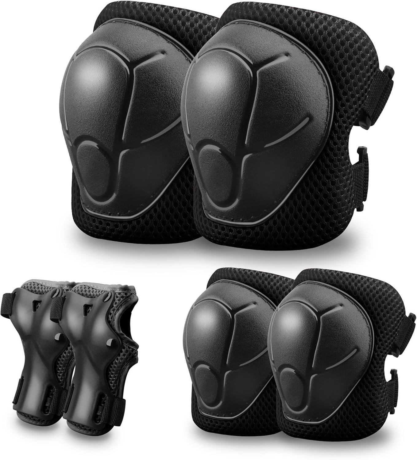 Skiennix Kids Protective Gear Set - 3-in-1 Knee, Elbow & Wrist Pads for Ages 3-14 | Ideal for Skating & Cycling
