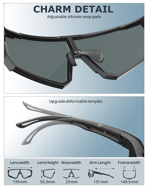 KALIYADI Sunglasses-Men Sports Mens-Sunglasses Women: Sun Glasses with UV400 for Running Cycling Golf Fishing