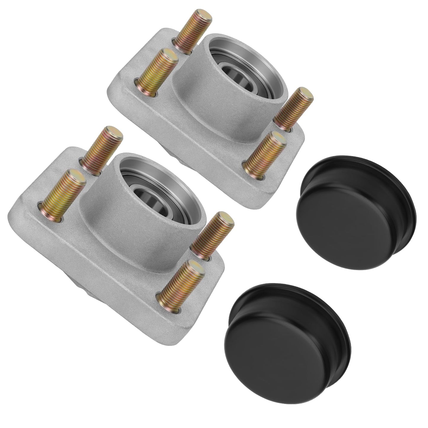 M MATI 2Pcs Front Wheel Hub & Cover Cap for Yamaha Golf Cart G8/G9/G11/G14/G16/G19/G20/G22/G27 1990-2008 JG5-WF511-00-00 JG5-WF511-10-00