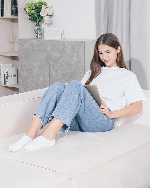 IDEGG No Show Socks - Low Cut Ankle Athletic Liner Socks for Men & Women | Anti-Slip Design