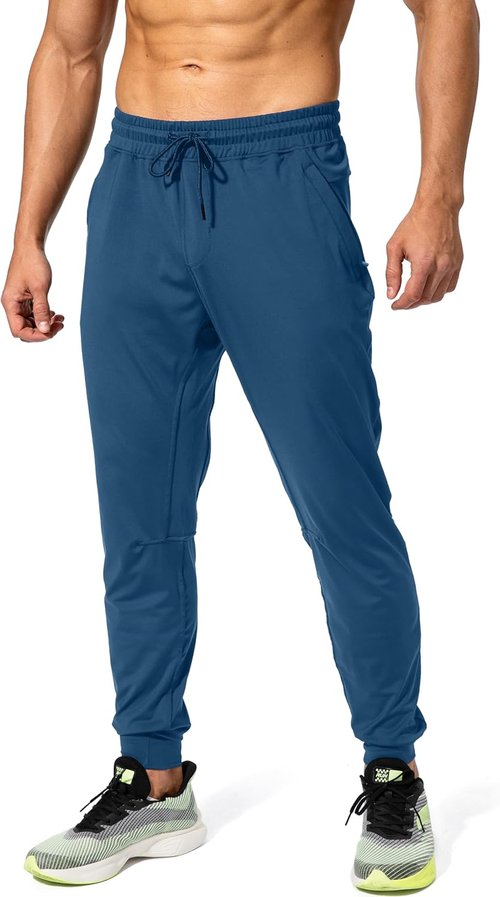 G Gradual Men's Athletic Sweatpants - Zipper Pockets for Soccer, Running & Workout | Comfortable Joggers