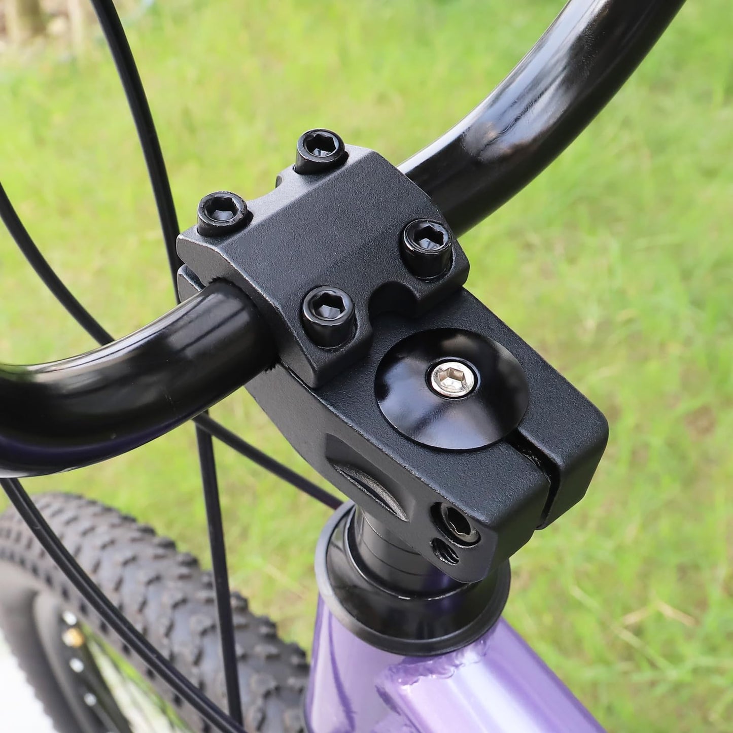 MAKELEN Bike Stem for BMX Bike Aluminum Alloy Fixed Gear Bicycle Stem Matte Black