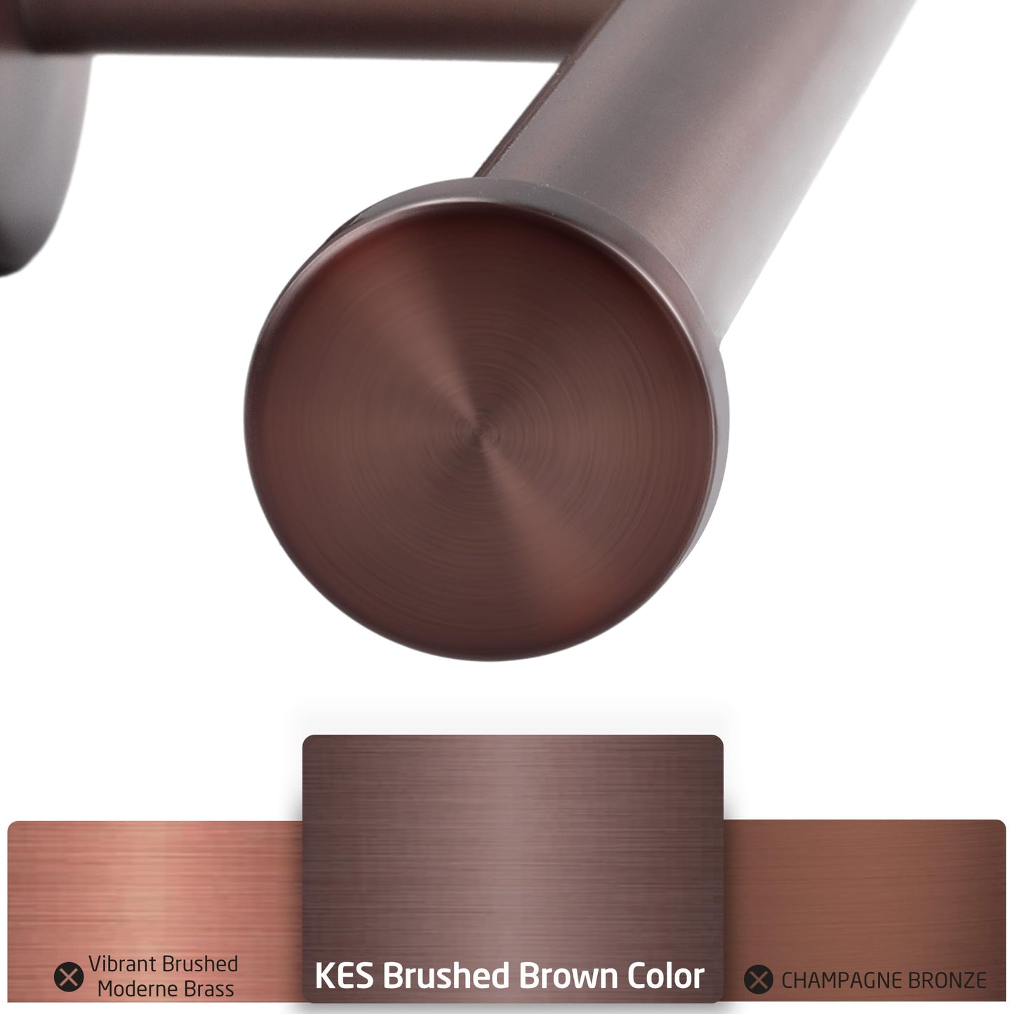 KES Bathroom Toilet Paper Holder 18/8 Stainless Steel, Toilet Paper Roll Holder Wall Mount, Bronze, A2175S12-BB