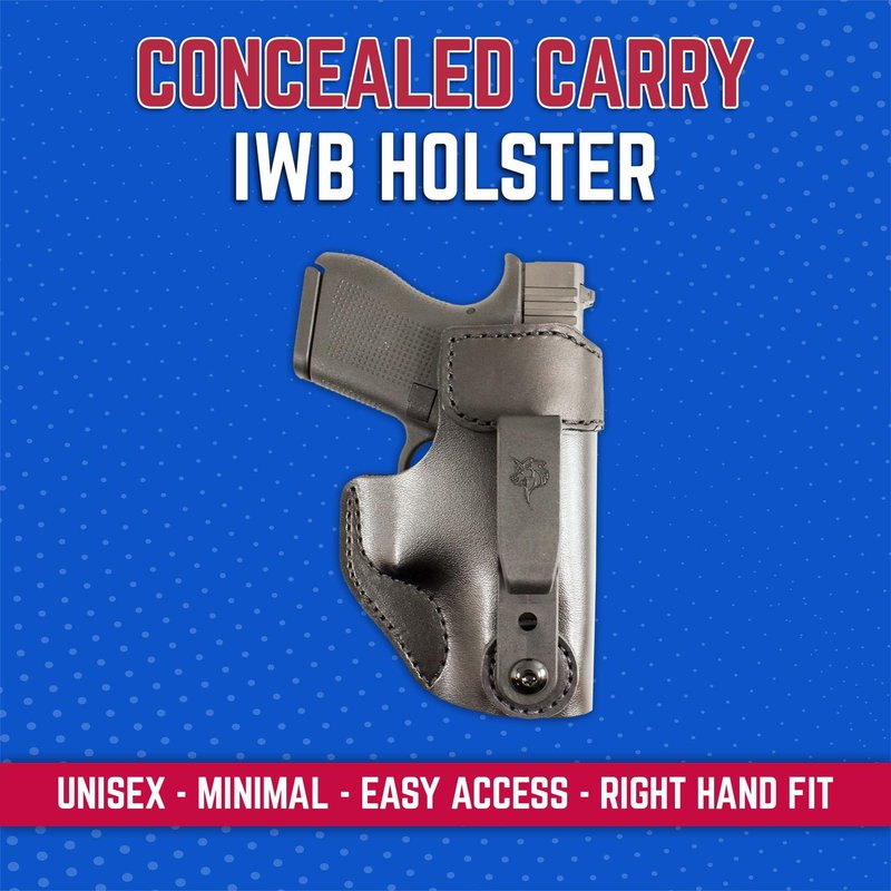 DeSantis Sof-Tuck 2.0 IWB Holster - Concealed Carry Holster, Compatible with GLOCK 43, 43X - Kahr K9, K40, P9, P40, MK9, MK40, PM9, PM40 - KelTec P11, P40, PF9 - Right Hand Draw, Black