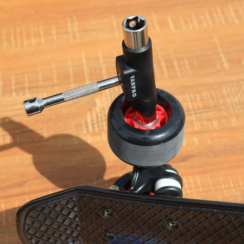 vanpro Skateboard Tools Skate Tool All in oneUsed for Installation and Maintenance of Various Skateboards and Roller Skates，etc. (fold Portable)