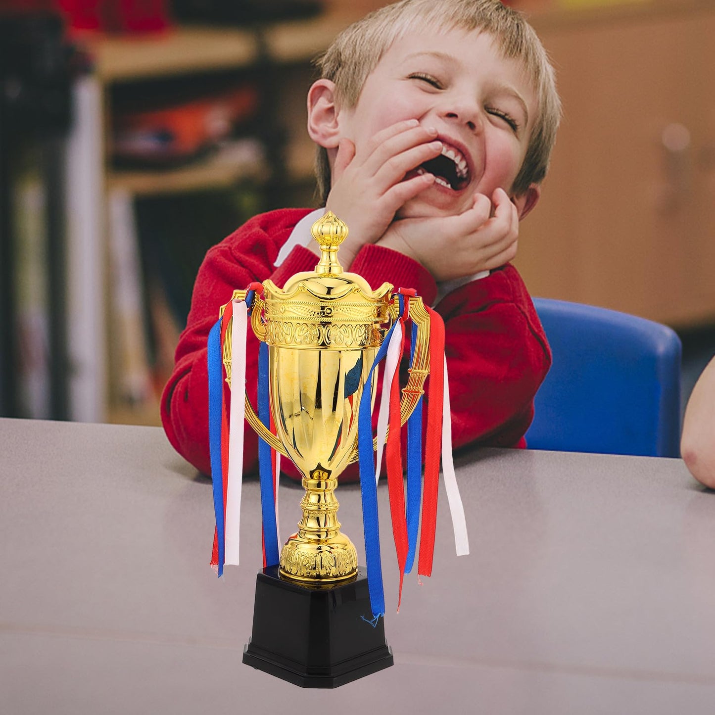 NUOBESTY Gold Sports Trophy Cup 12.59In Award Trophy for Basketball Soccer and Football Competitions Championship for Winners Ceremonies Parties and Team Celebrations