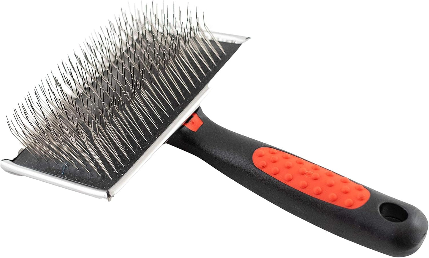 Paw Brothers Professional Grade Slicker Brush - Ergonomic Handle for Removing Loose Undercoat & Tangles