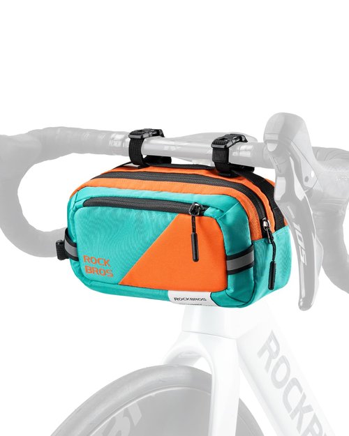 ROCKBROS Bike Handlebar Bag Large Capacity Bicycle Handle Bar Bag Quick Release Bike Front Bag Bike bag with Shoulder Strap Cycling Accessories for Men Women