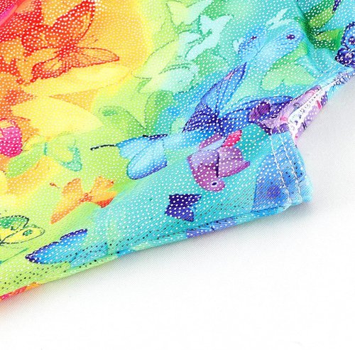 Belovance Toddler Girls' Gymnastics Leotard - Sparkly Rainbow Dinosaur & Leopard Design
