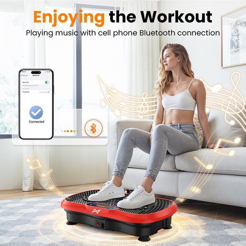 AXV Vibration Plate - Full Body Fitness Machine for Weight Loss | Home & Gym Use, Compact Design