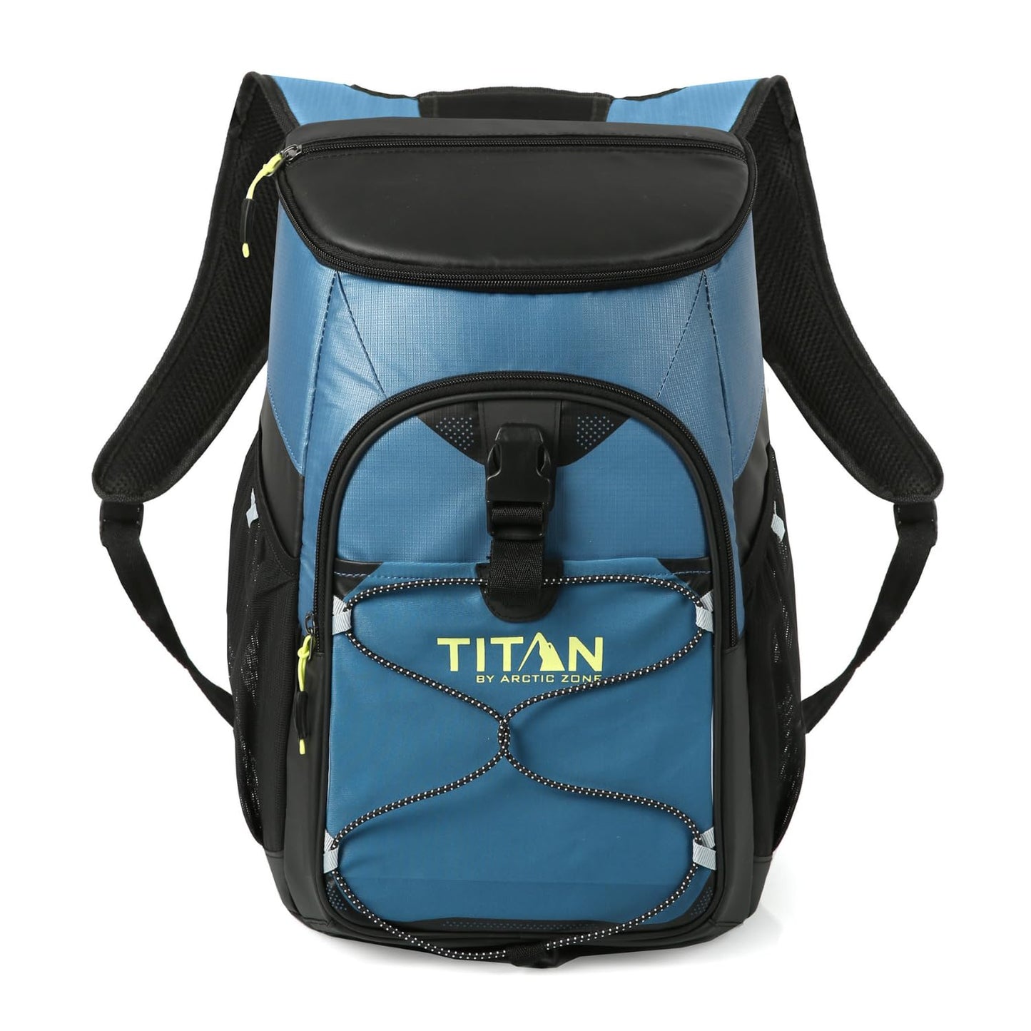Titan by Arctic Zone Backpack Cooler, Insulated Soft Sided Bag with Leak Proof Lining and Padded Straps, for Lunch, Picnic, and Travel, 24 Can Capacity, Marine Blue
