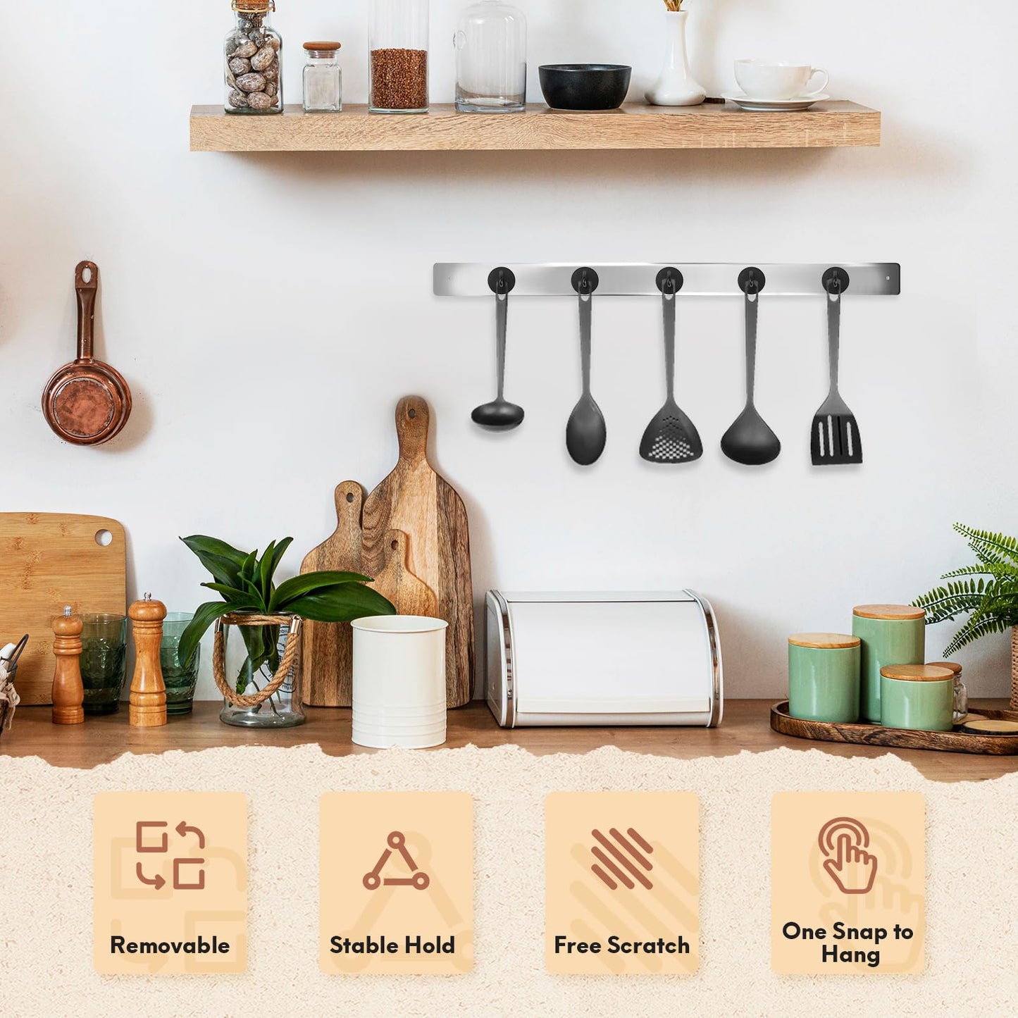 Neosmuk Magnetic Hooks Heavy Duty,100lb Super Strong Magnet with Hooks for Cruise Cabins, Large Metal Hooks for Hanging on Fridge,Extra Strong Magnet Hanger for Ship Walls, Matte Black 6 Pack