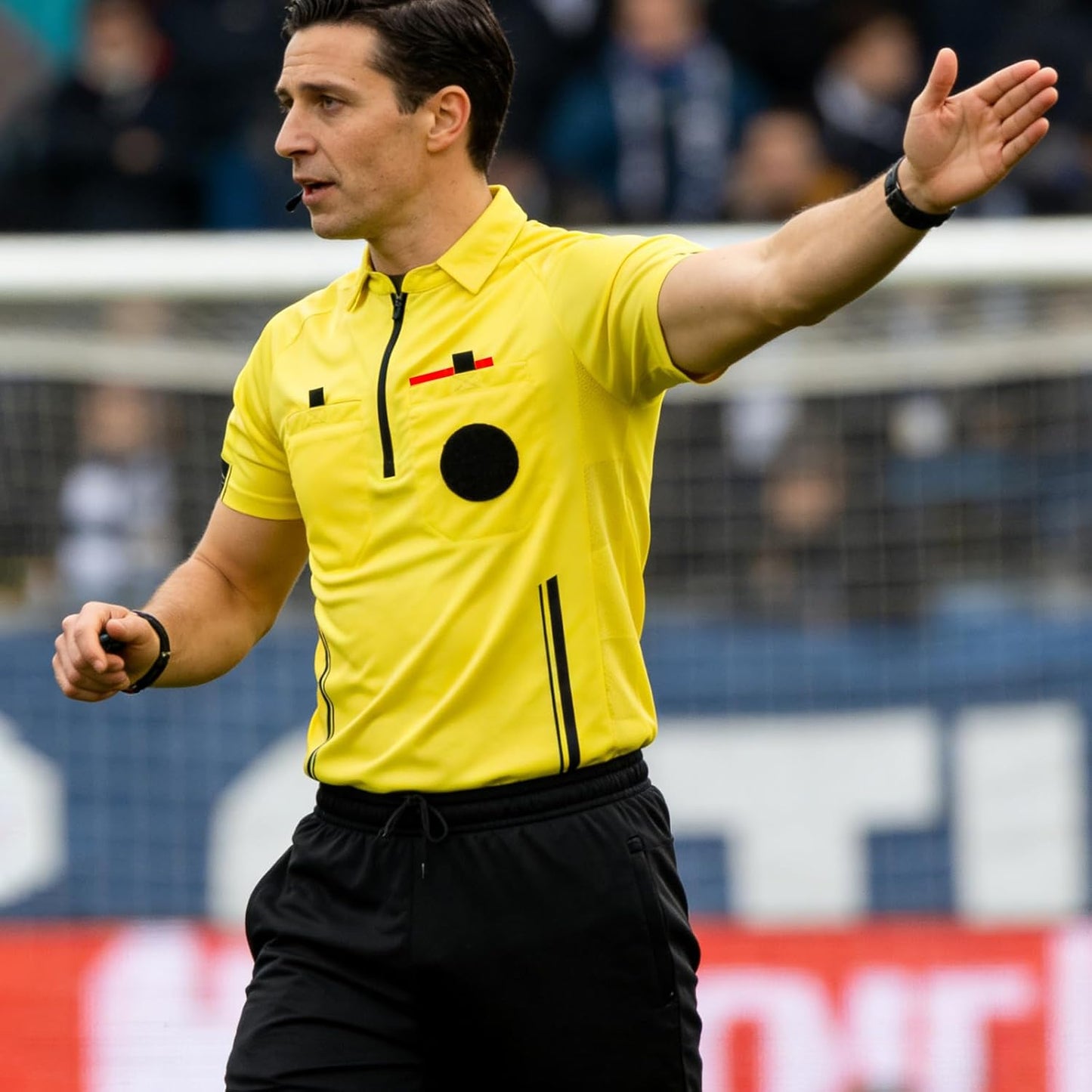 VKT Soccer Referee Kit - Jersey, Shorts, Socks & Whistle | Red & Yellow Cards Included