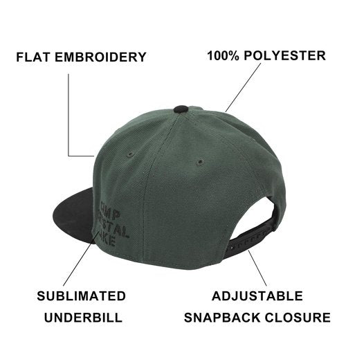 Friday the 13th Jason Mask Traditional Snapback Cap Green