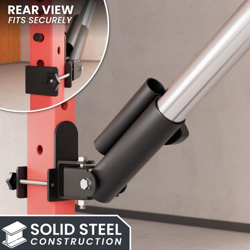 Synergee Landmine Attachment for 2x3 Power Racks with 5/8" Holes. Rack-Mounted Landmine Trainer for Rows, Presses, Twists & Core Strength. Compatible with 1" & 2" Barbells.