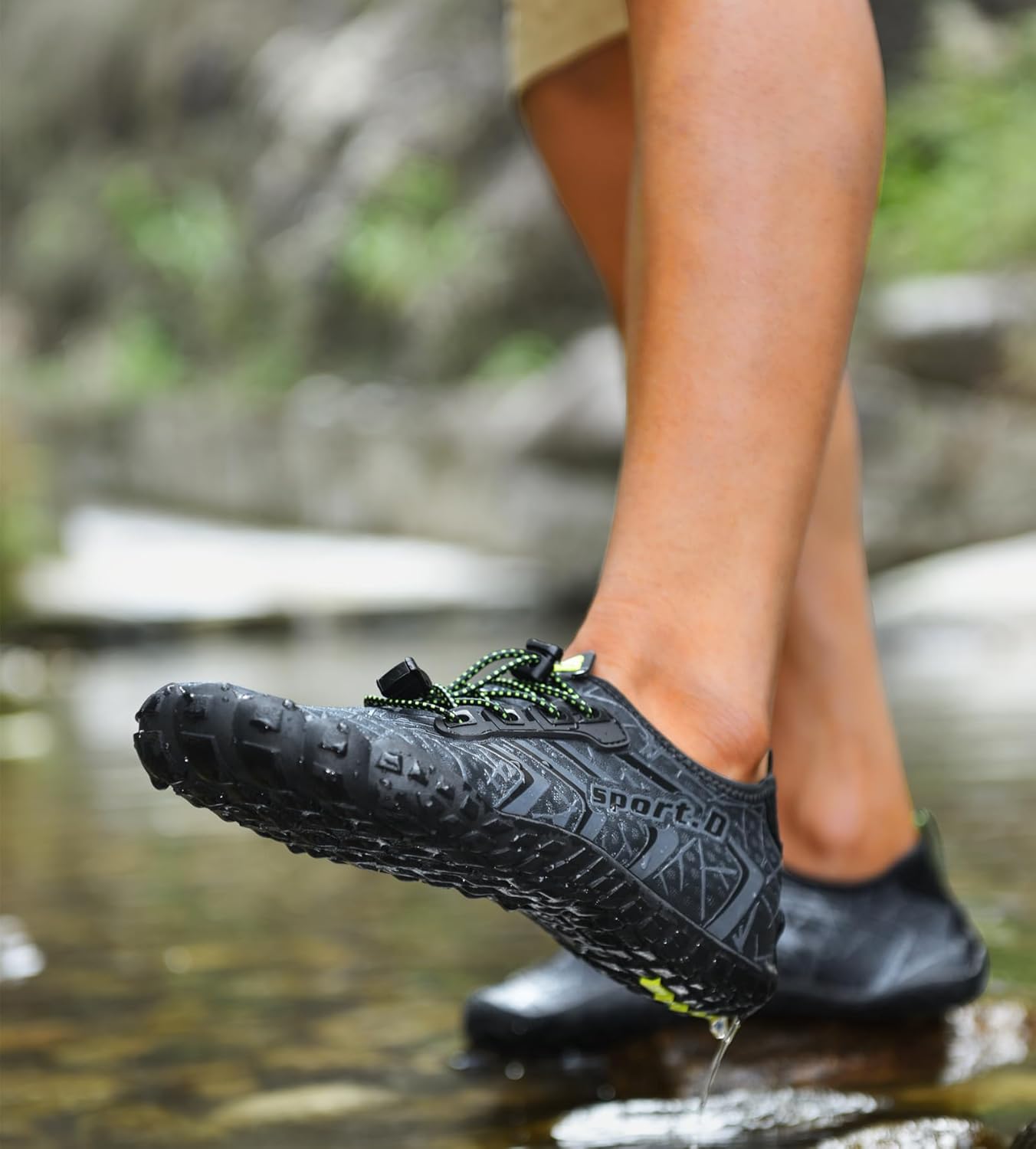 UBFEN Aqua Swim Shoes - Quick Dry Water Shoes for Men & Women | Ideal for Beach, Boating & Diving