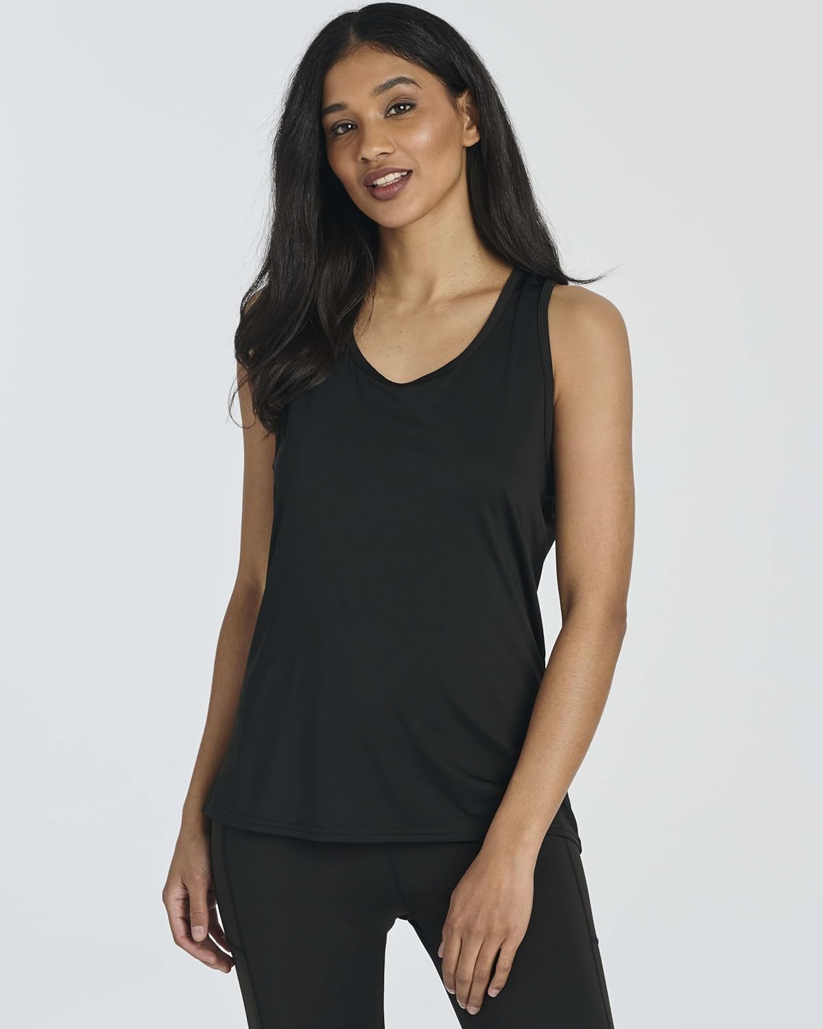 Real Essentials Women's Crossback Keyhole Workout Tank Top - 5 Pack, Dry-Fit Sleeveless Yoga (Plus Size Available)