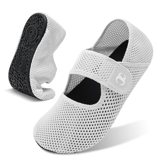 Water Shoes for Women Beach Swim Aqua Socks Wide Width Pool Swimming Sand Shoes White Barefoot Yoga Shoes Summer Beach Shower Slides Sandals Size