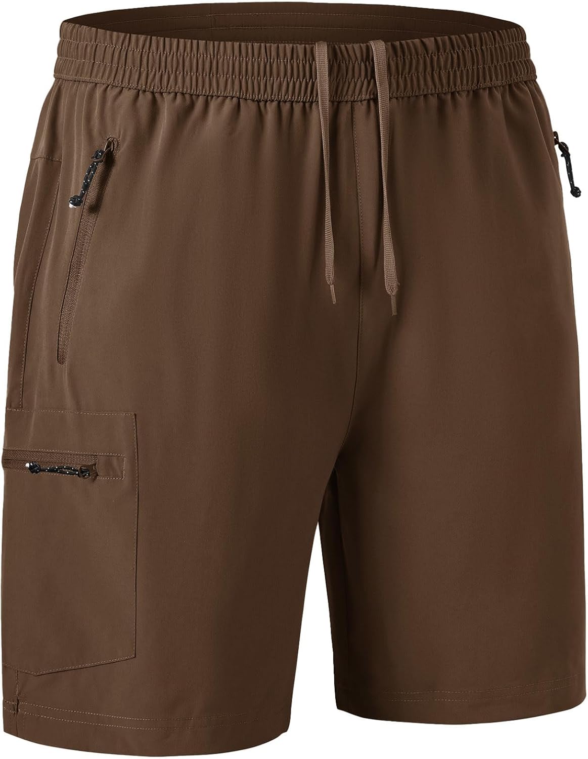 Rdruko Men's Quick Dry Hiking Shorts - Lightweight Outdoor Activewear with Zipper Pockets
