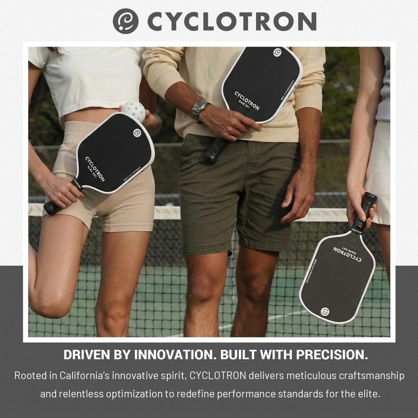 CYCLOTRON ZEUS001 Pickleball Paddle – 16.47” Elongated Shape - GEN4 Polypropylene Core, 3-Layer T700 Carbon Fiber Face - 16mm, Includes Paddle Cover