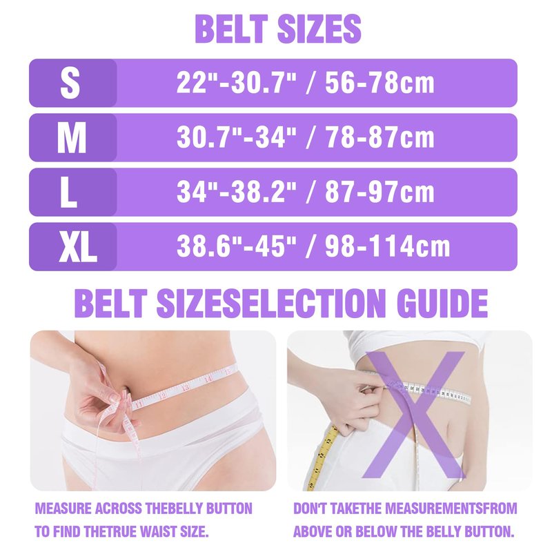 Weight Lifting Belt 4 inch Leather Belt Foam Padded Back Support Gym Belt for Bodybuilding Squat Deadlift Weightlifting Belt Women Free Wrist Wrap(Purple/XS)