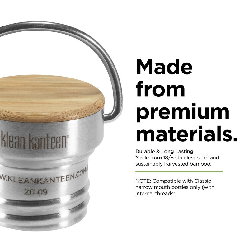 Bamboo Cap - Brushed Stainless