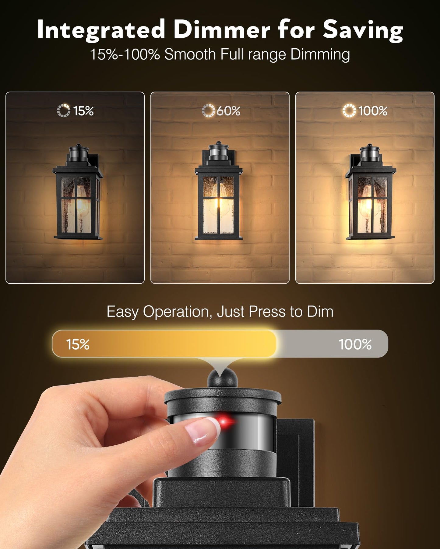 VIANIS Motion Sensor Porch Lights Outdoor, 2 Pack Black Exterior Lighting Fixtures for House, Waterproof Outdoor Wall Sconce Wall Mount, Modern Outside Wall Lantern with Dusk to Dawn for Garage, Patio