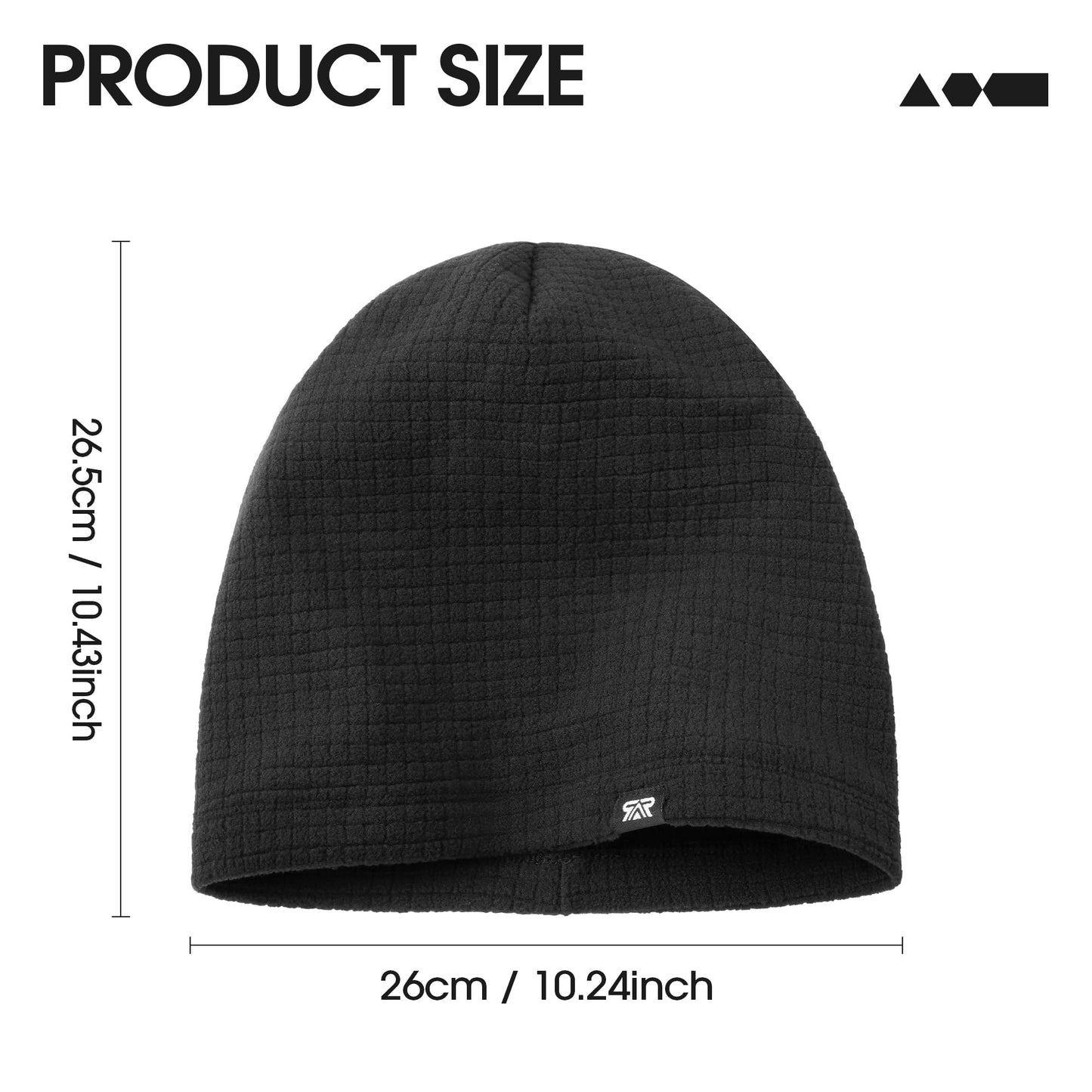 LONGLONG Warm Comfort Slouchy Beanie Hat - Deliciously Soft Daily Skull Cap,Lightweight Warm Beanie Sleep Hats, Men Women Black