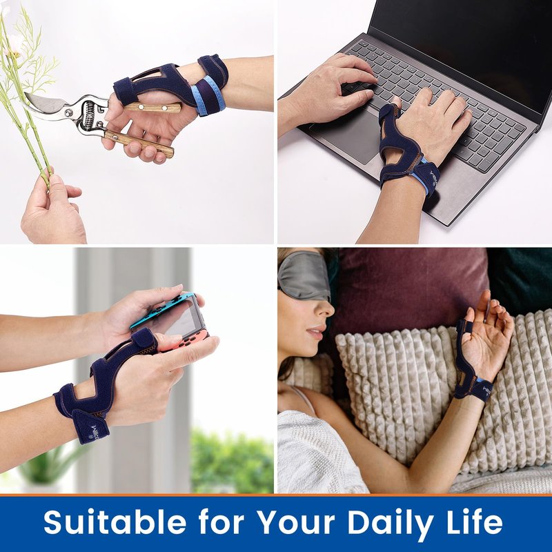 Willcom Thumb Brace for Arthritis Pain Relief, Without Limiting Hand Function, Spica Splint for Tendonitis for Women Men (Small,5.3-6.3 inch)