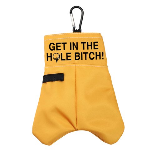 Get in The Hole Bitch Golf Ball Storage Bag Golf Club Gift Ball Pouch Sack Gag Gift (Get in The Hole BS)