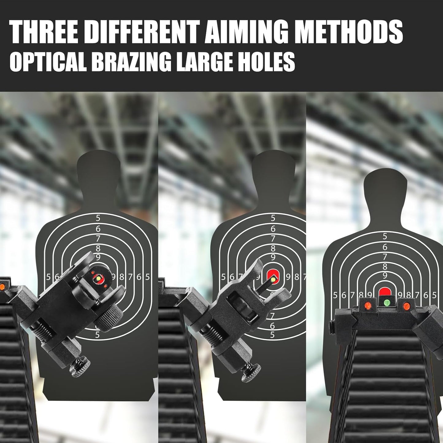 ZBULAR 45 Degree Offset Fiber Optic Sights - Enhanced Accuracy for Quick Target Acquisition