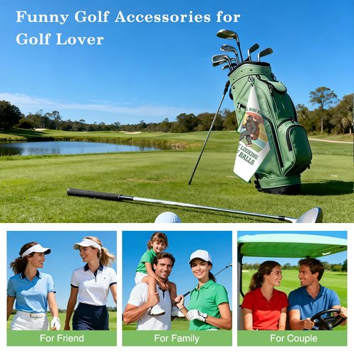 Juoqg Not All Who Wander are Lost Golf Towel, Fun Sasquatch Golf Bag Towel with Clip, Golfing Accessories for Women Men, Birthday Retirement Gifts for Golfer Sports Fan, Golfing Gifts for Grandpa Dad
