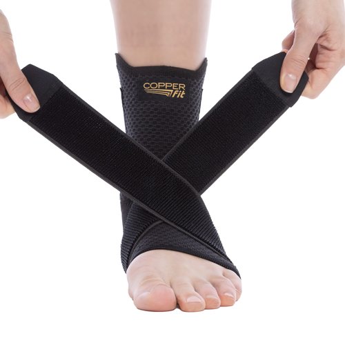 Copper Fit Health Adjustable Ankle Sleeve, Small/Medium